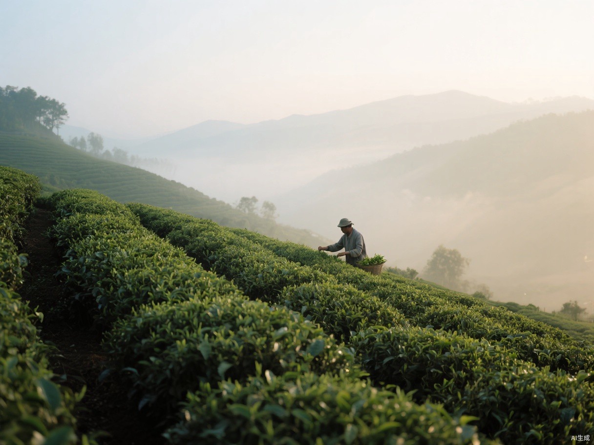 Tea mountains in Yunnan